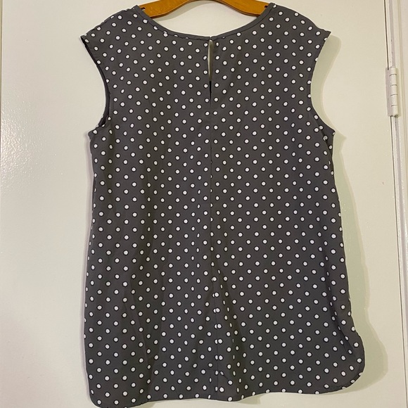 Merona women's polka dot sleeveless career Blouse size XL - Picture 2 of 3